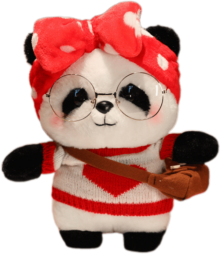 Panda Plush Dress Up Doll - PANDATOY