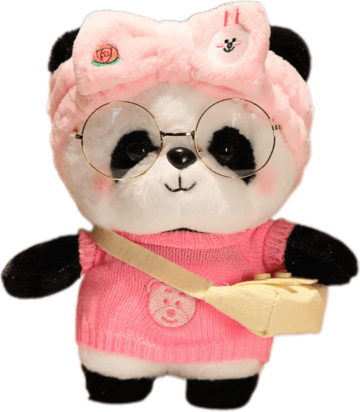 Panda Plush Dress Up Doll - PANDATOY