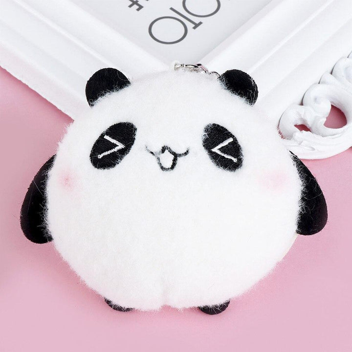 Fluffy Panda Keychain