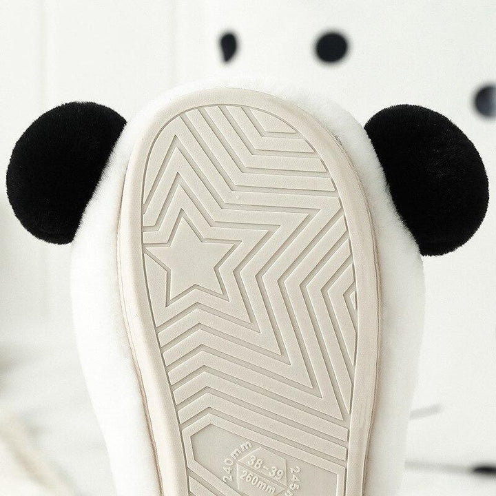 Girls Panda Slippers