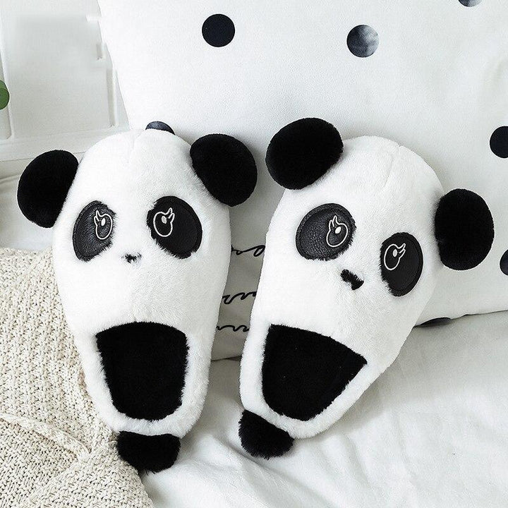 Girls Panda Slippers