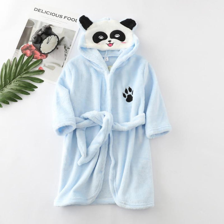 Panda Bathrobe Children Blue - PANDATOY