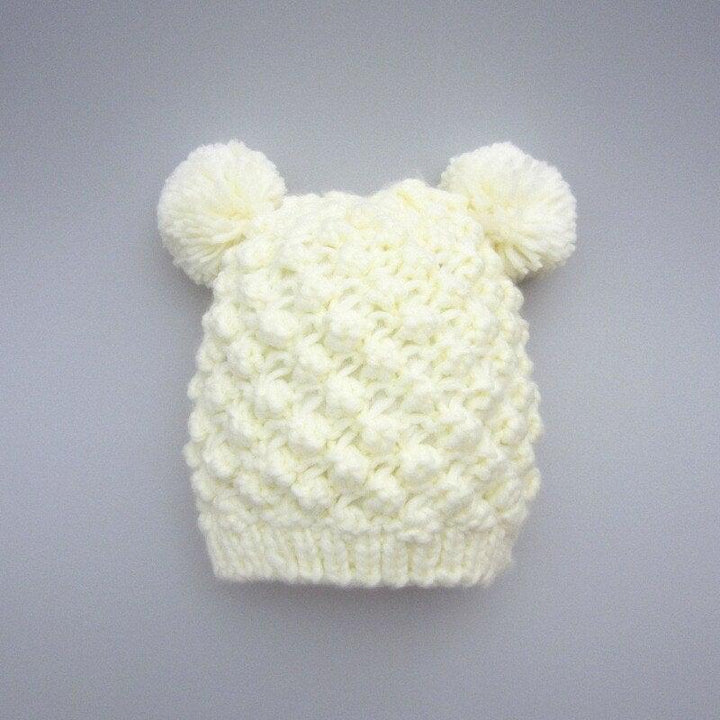 Panda Beanie Knitted Pompom