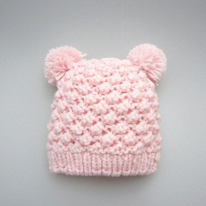 Panda Beanie Knitted Pompom