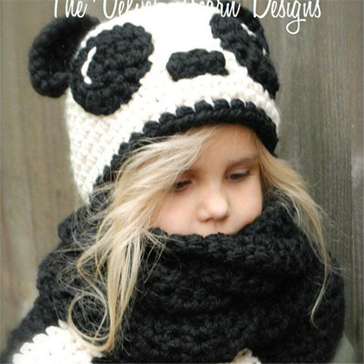 Panda Beanie Scarf