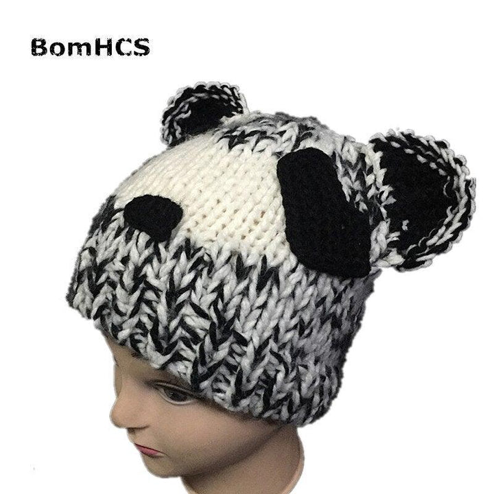 Panda Beanie Women Knitted