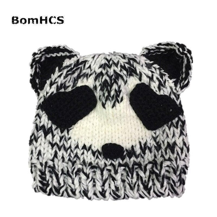 Panda Beanie Women Knitted