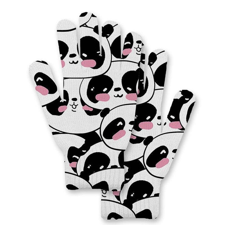 Panda Bear Gloves Kawaii