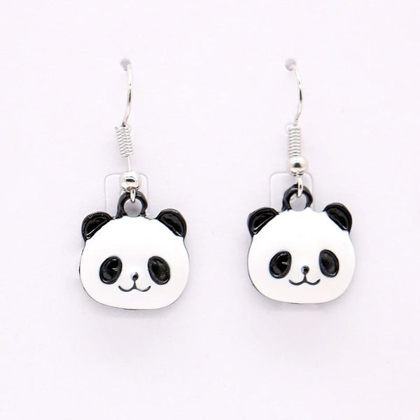 Panda Bear Stud Earrings