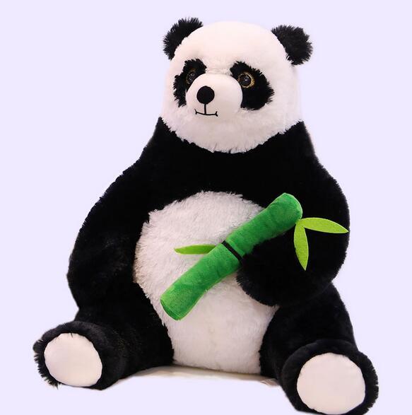 Panda Big Plush with a Bamboo