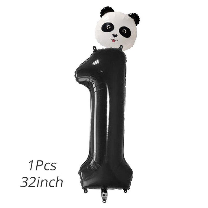 Panda Birthday Balloon with age number - PANDATOY