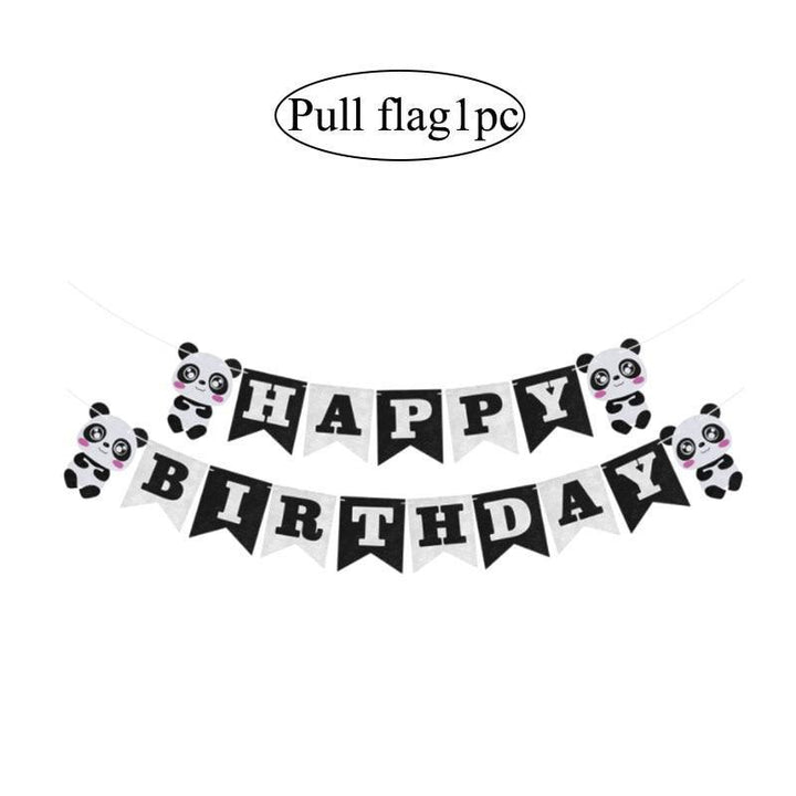 Panda Birthday Banner