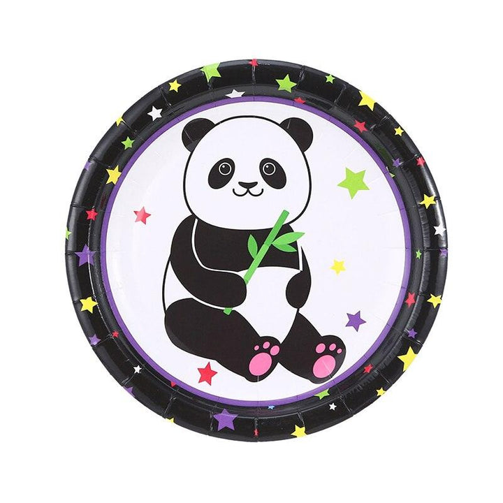 Panda Birthday Decorations Banner Stars