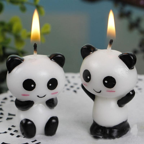 Panda Birthday Decorations Candles