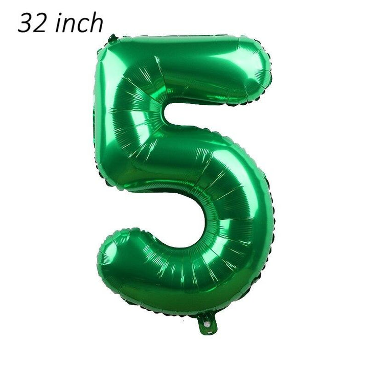 Panda Birthday Decorations Green Numbers