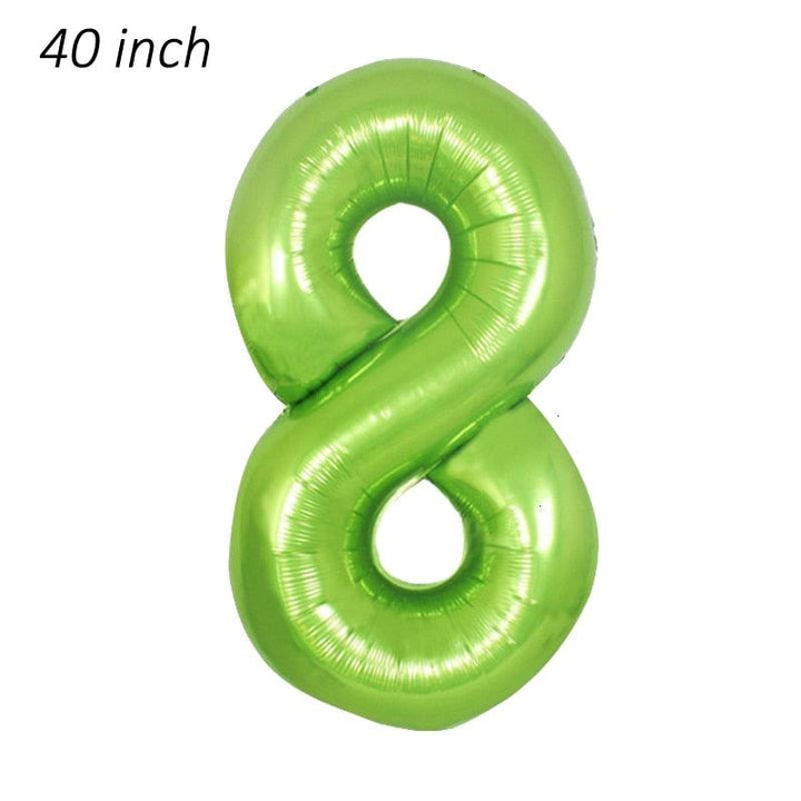 Panda Birthday Decorations Green Numbers