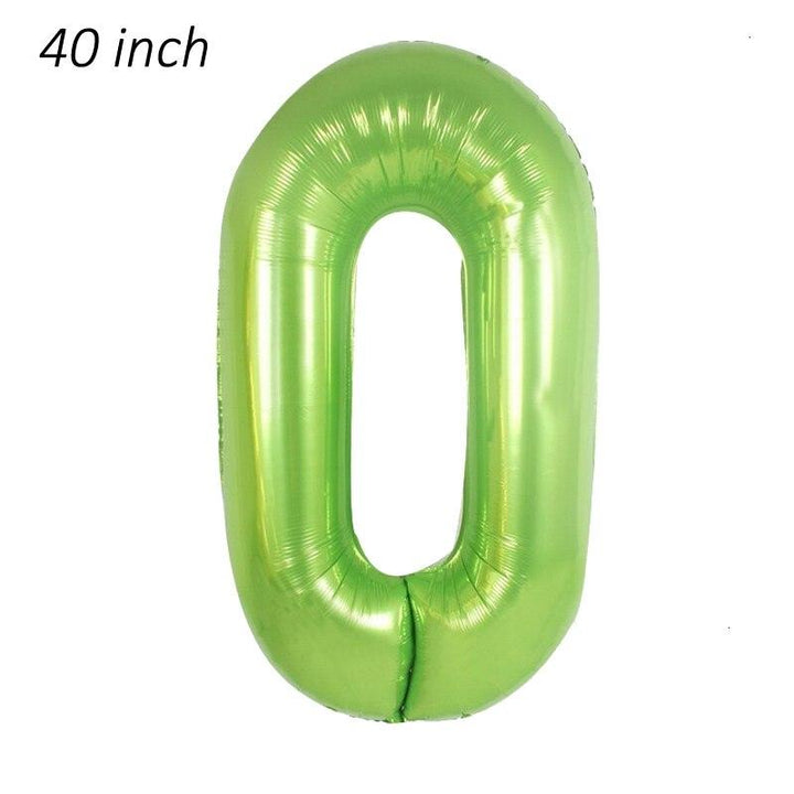 Panda Birthday Decorations Green Numbers - PANDATOY