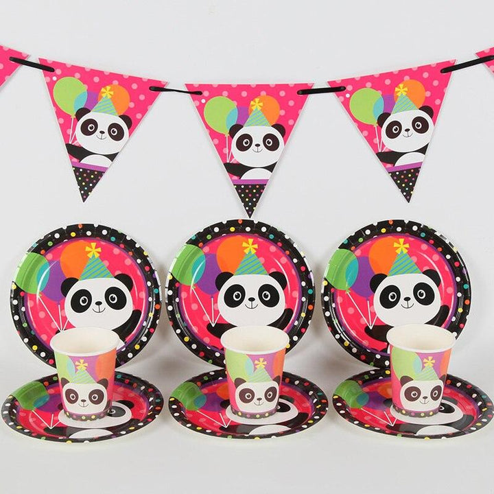 Panda Birthday Decorations Lot Set