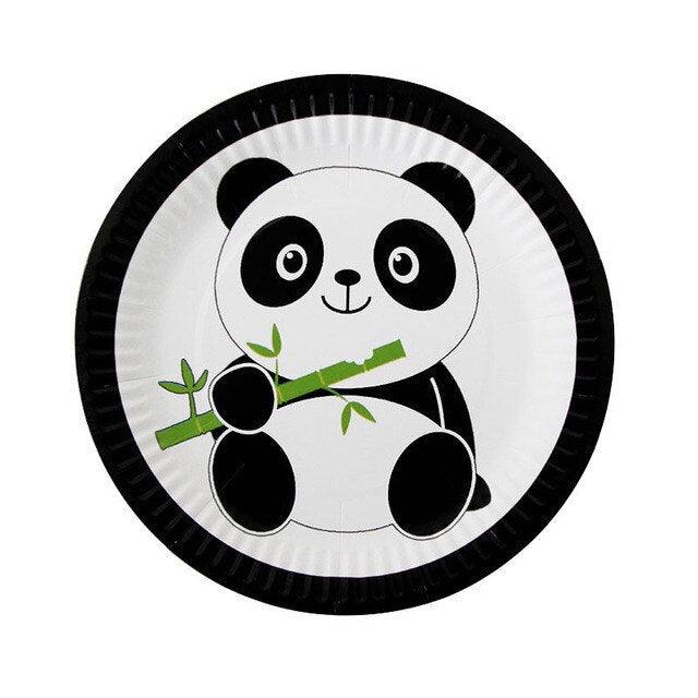 Panda Birthday Decorations Plate - PANDATOY