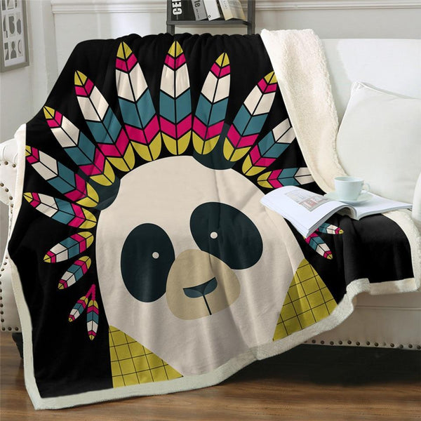 Panda Blanket Indian