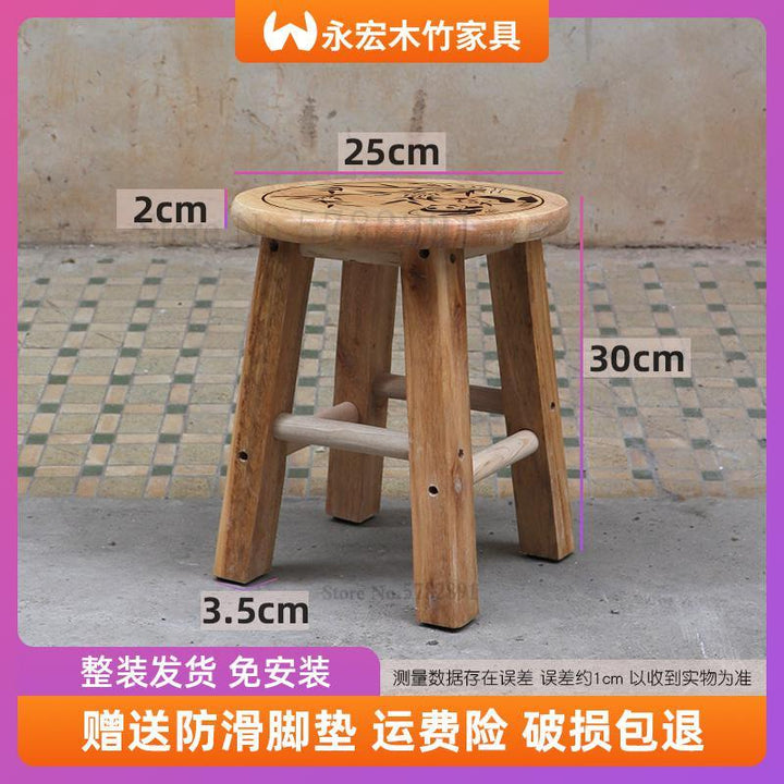 Panda Chair Tabouret Wood