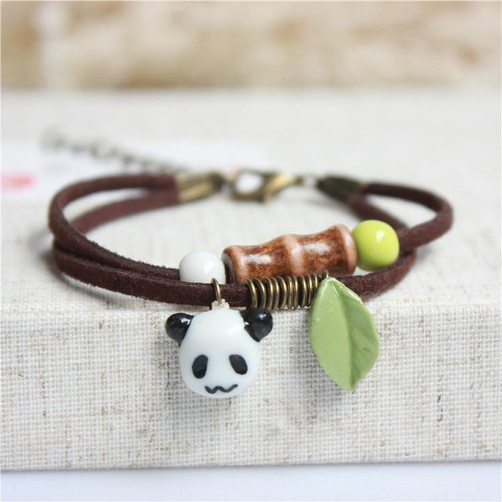 Panda Charm Bracelet Ceramic Stone - PANDATOY