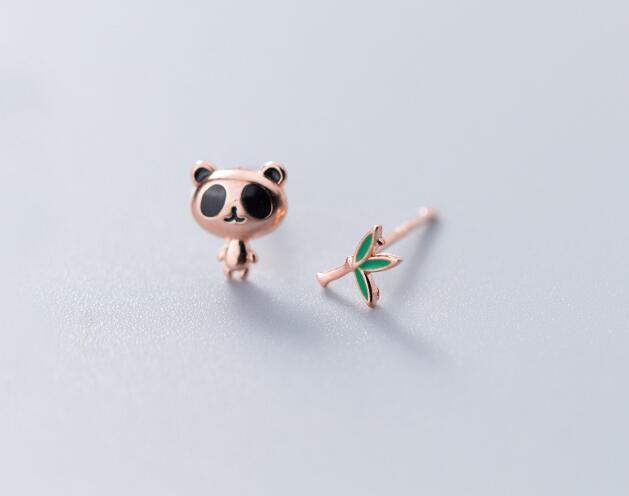 Panda Earrings Atypical Design