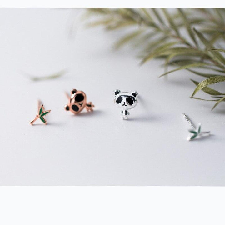 Panda Earrings Atypical Design