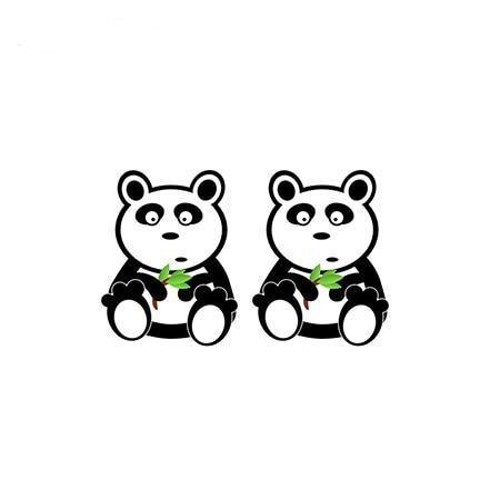 Panda Earrings Kawaii