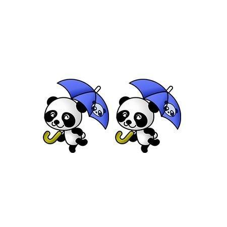 Panda Earrings Kawaii