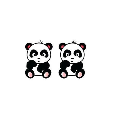 Panda Earrings Kawaii