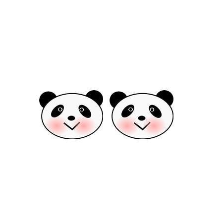 Panda Earrings Kawaii