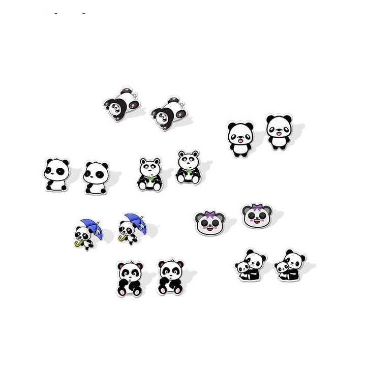 Panda Earrings Kawaii