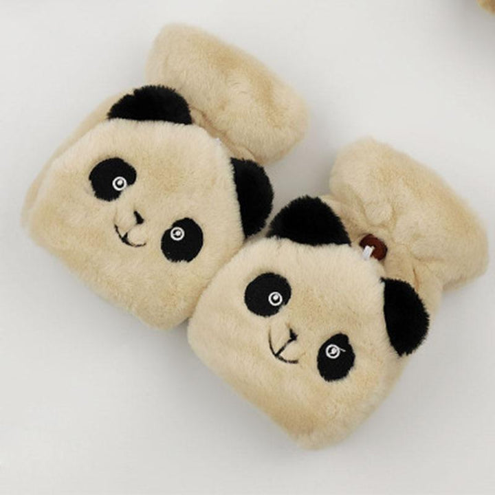 Panda Fingerless Gloves