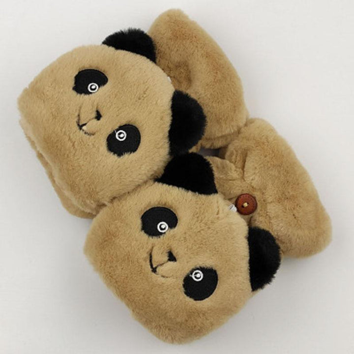 Panda Fingerless Gloves