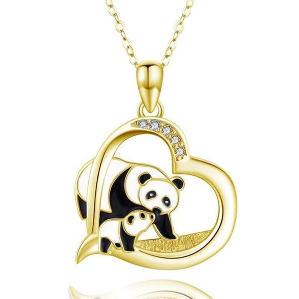 Panda Heart Necklace