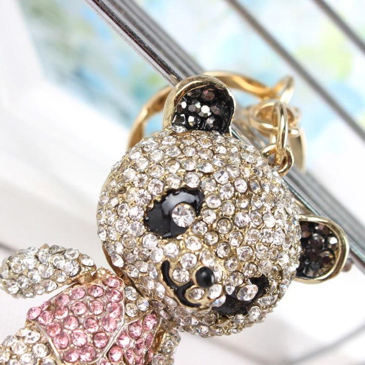 Panda Keychain Crystal Girl