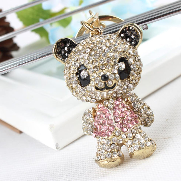 Panda Keychain Crystal Girl