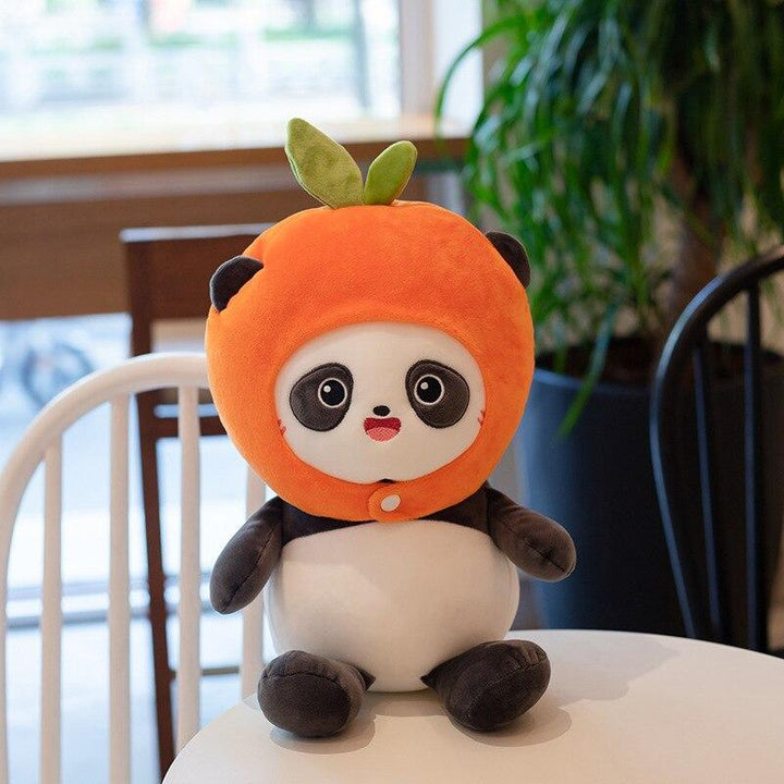 Panda Plush Dressed as a Fruit