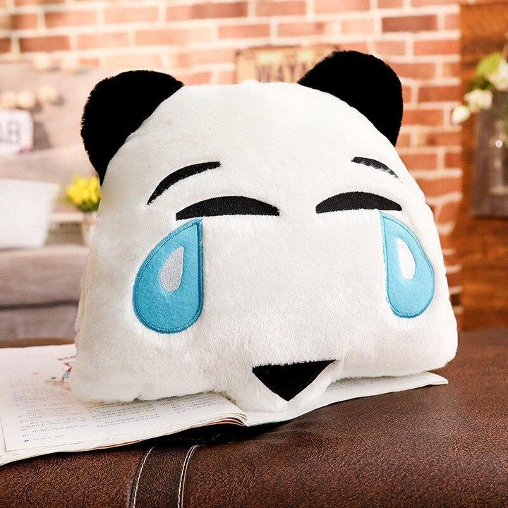 Panda Plush Emoji Cushion