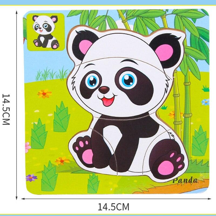 Panda Puzzle Kawaii Wood