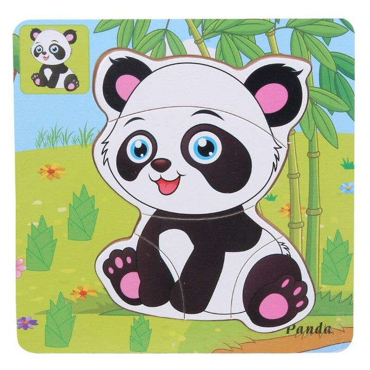 Panda Puzzle Kawaii Wood - PANDATOY