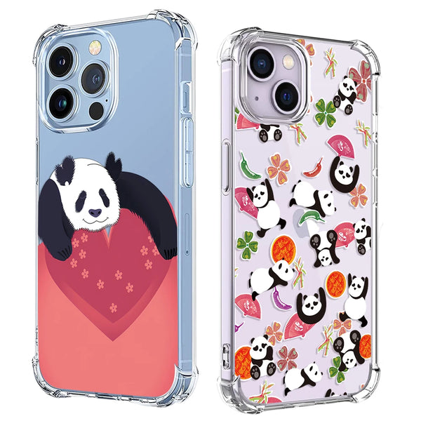 Cartoon Cute Love Panda Phone Case