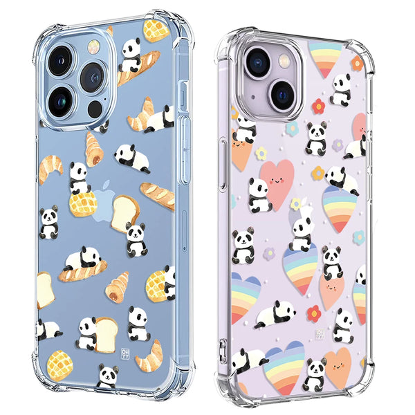 Full Screen Yellow Pink Panda Phone Case